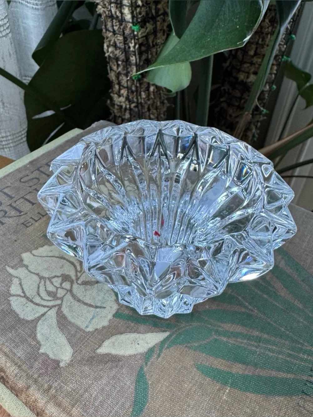 Vintage Crystal Glass Candle Holder Collection – 6 Pieces